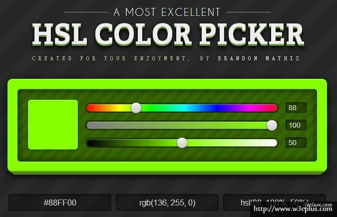 HSL COLOR PICKER