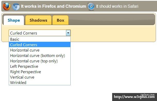 CSS3 Drop Shadows